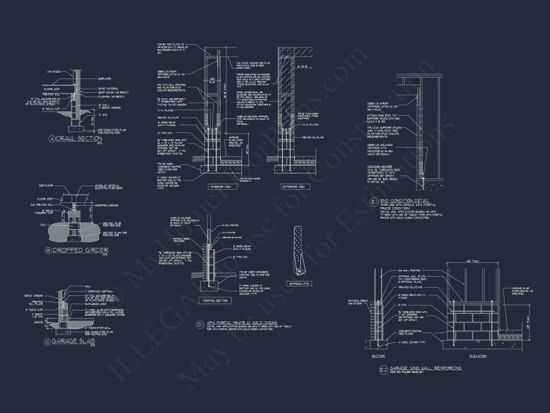 Elegant house Design with CAD Floor Plans and Architecture Blueprints