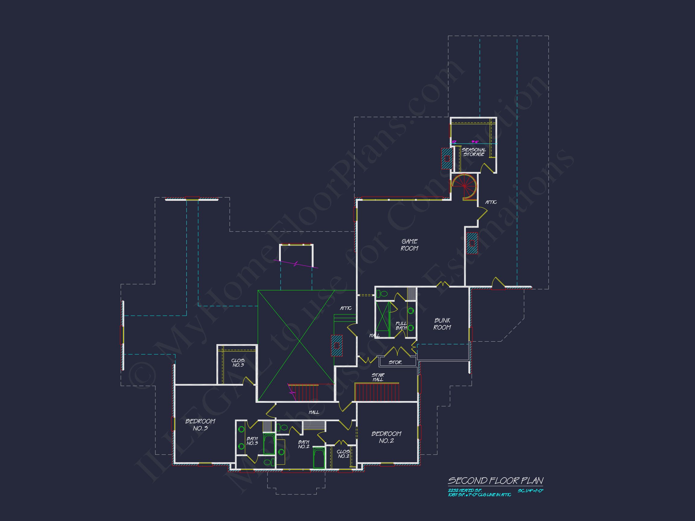 Elegant house Design with CAD Floor Plans and Architecture Blueprints