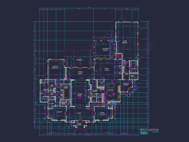 Elegant house Design with CAD Floor Plans and Architecture Blueprints