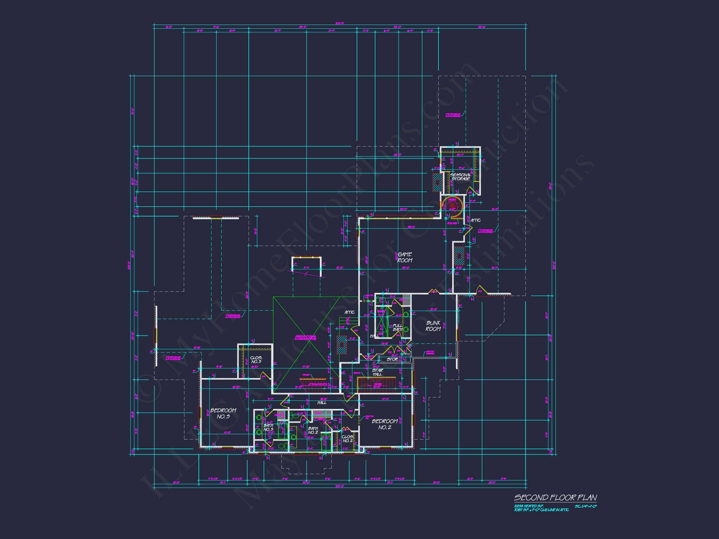 Elegant house Design with CAD Floor Plans and Architecture Blueprints