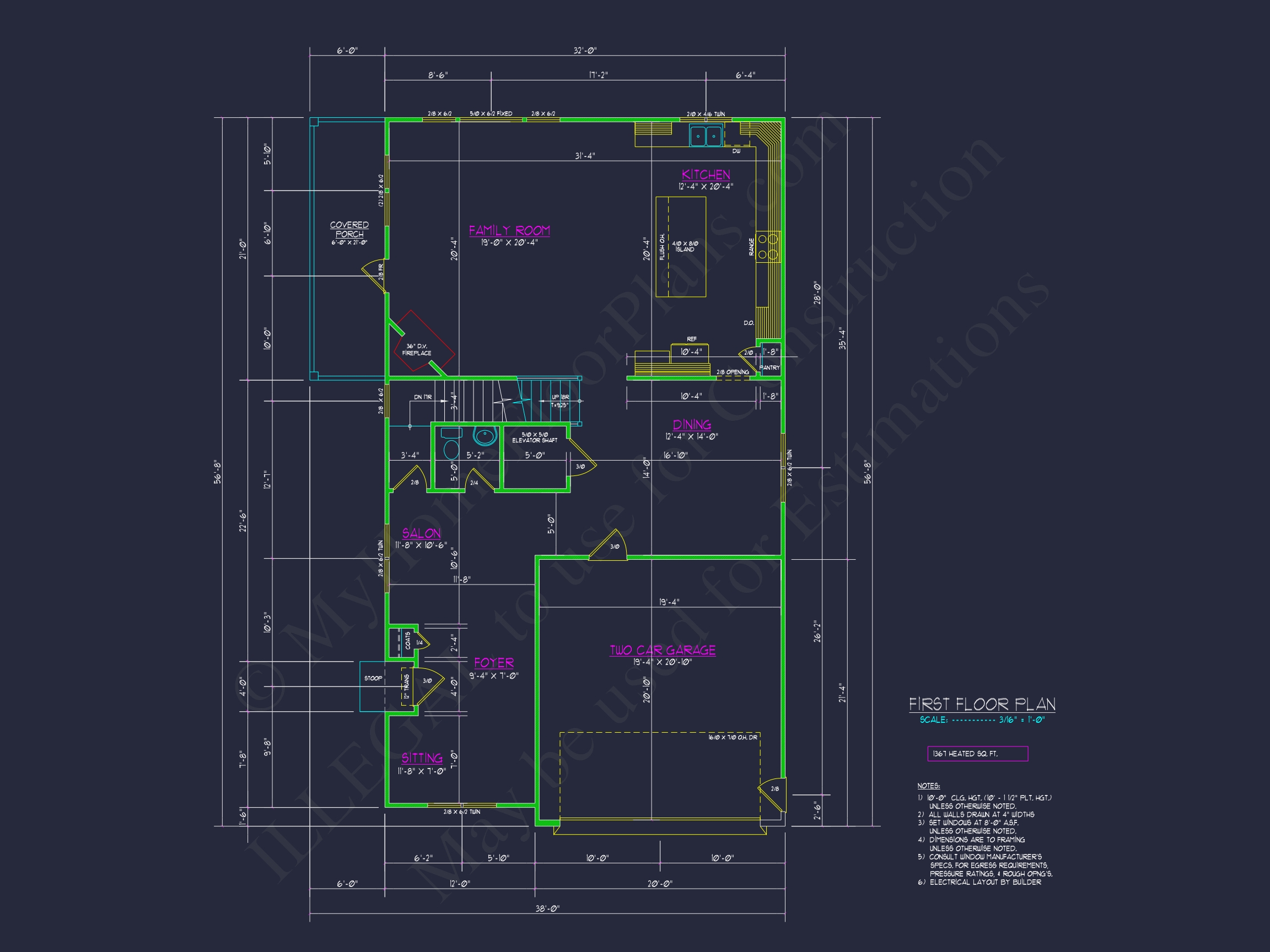 Elegant Home Design with Floor Plans,Blueprints & CAD Architecture