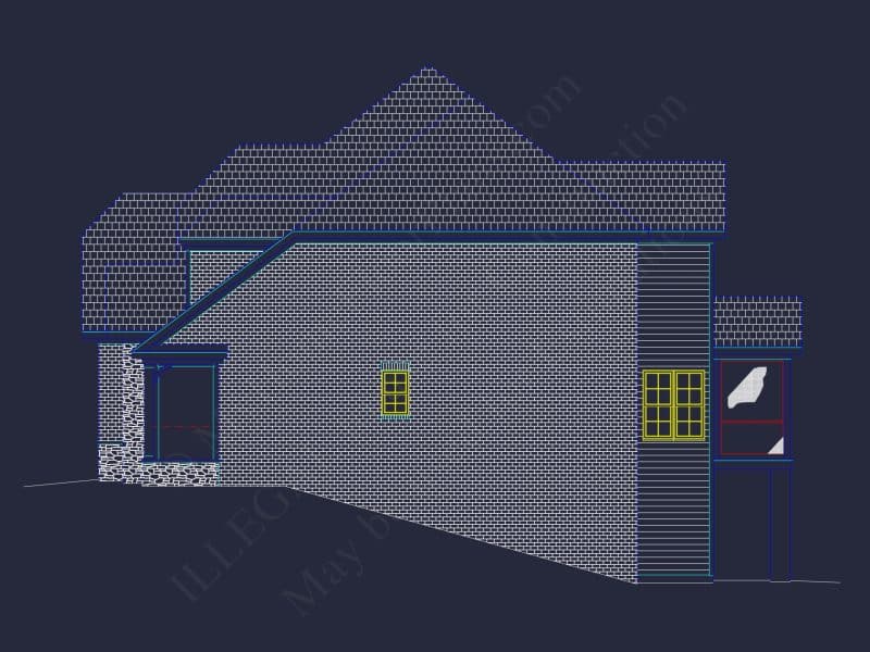 3.5-Story Colonial Farmhouse Blueprint