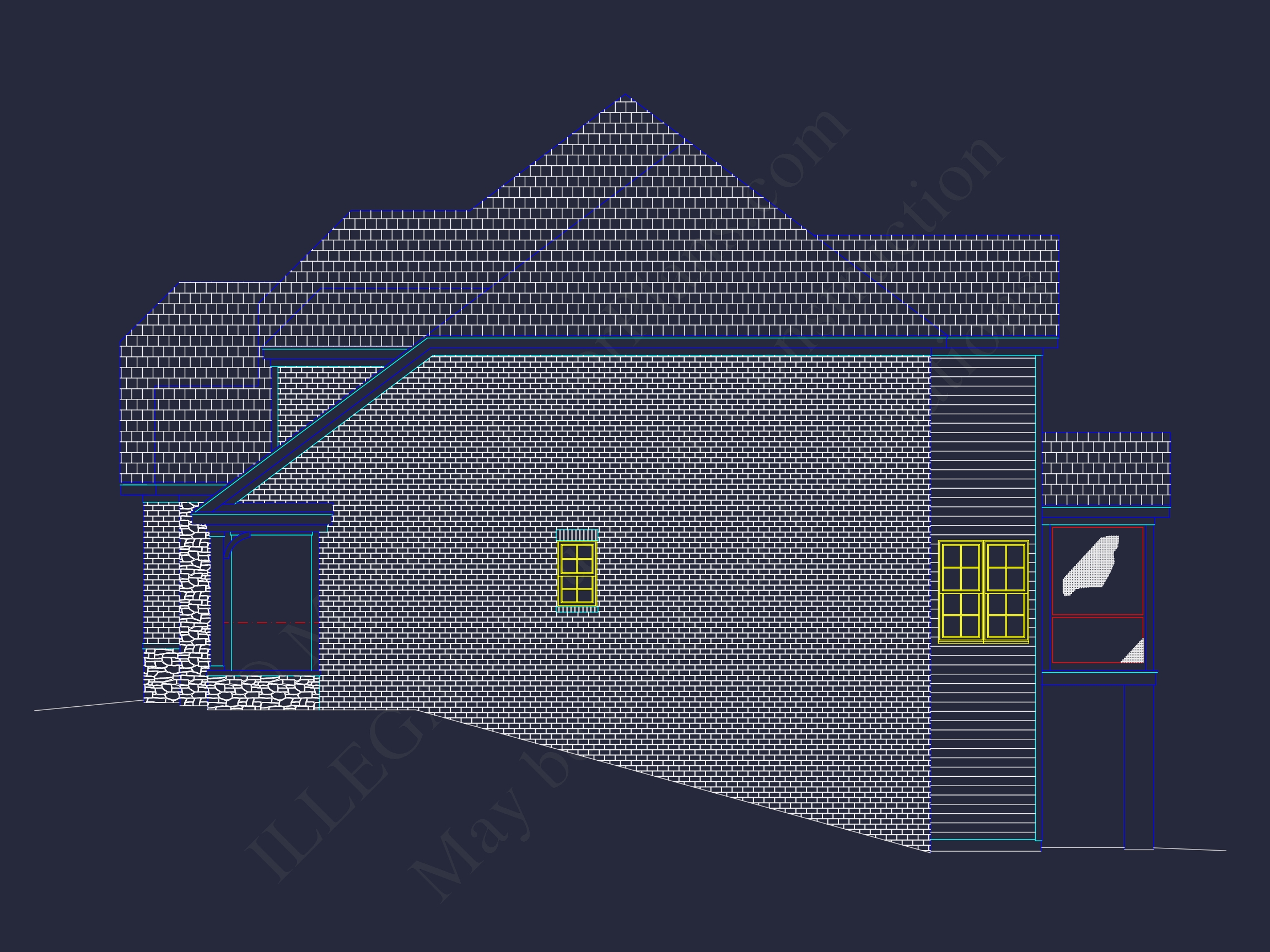 3.5-Story Colonial Farmhouse Blueprint