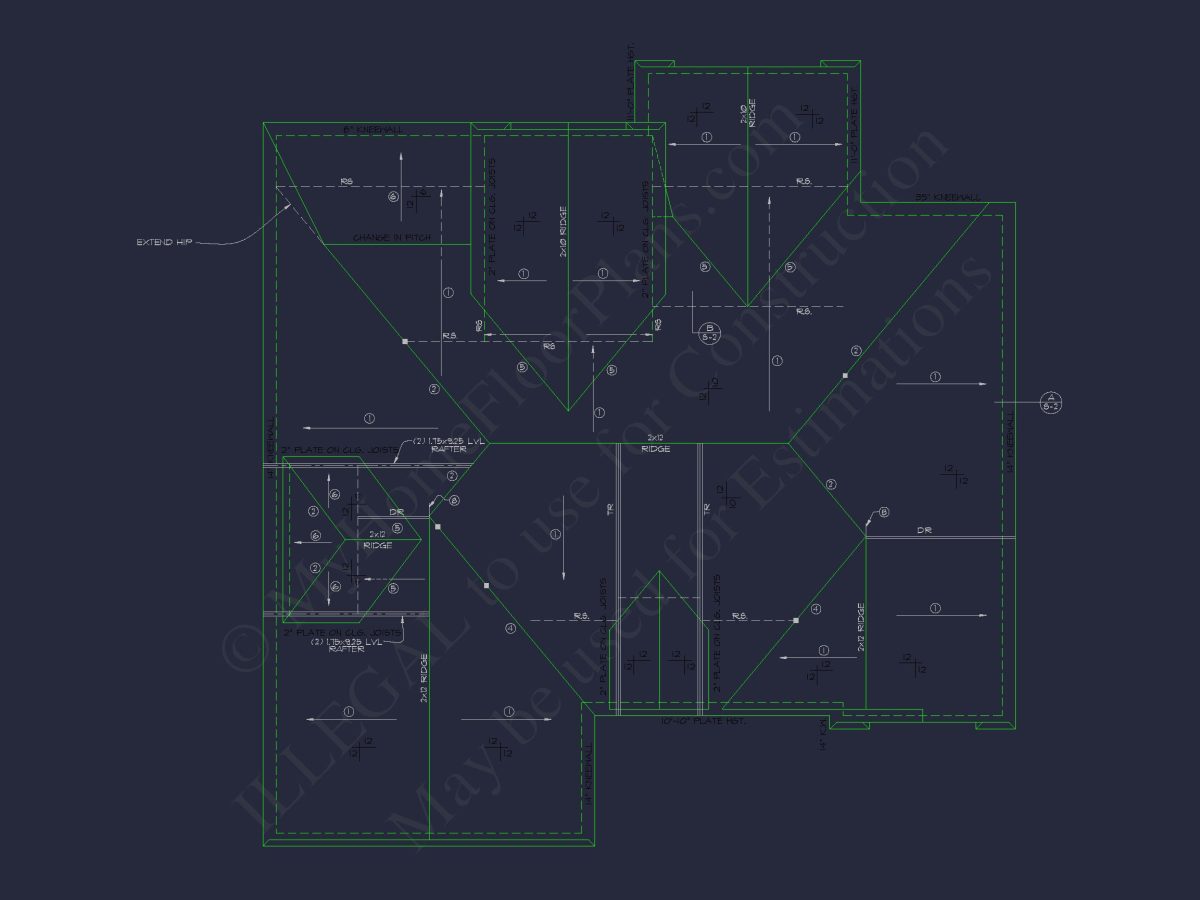 Elegant house Floor Plan: 2-Story Traditional Design with 4 Bedrooms