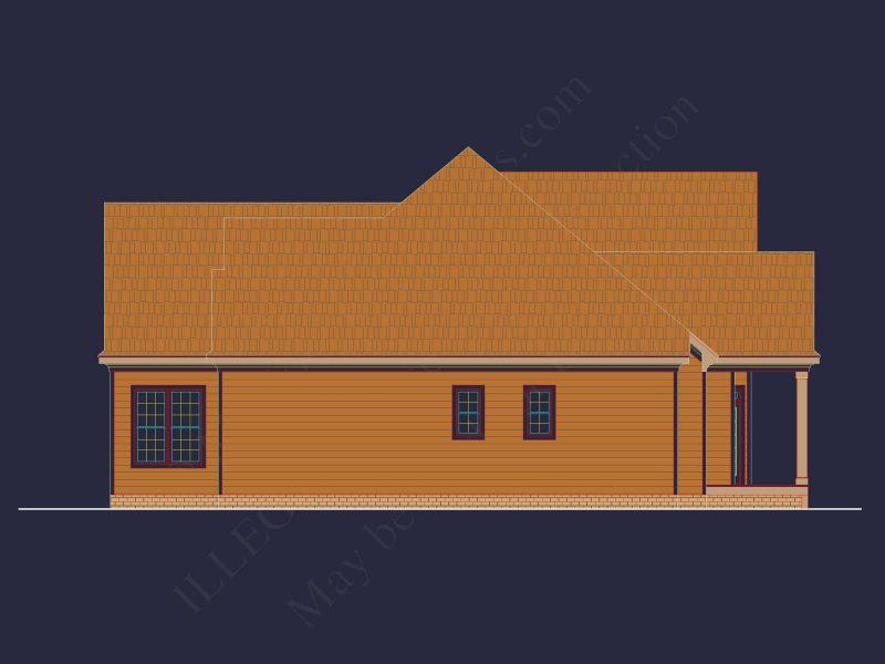 Elegant house Floor Plan: 2-Story Traditional Design with 4 Bedrooms