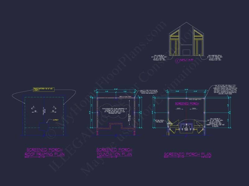 Elegant house Floor Plan: Architectural Designs with CAD Blueprint