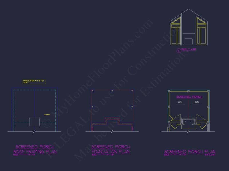 Elegant house Floor Plan: Architectural Designs with CAD Blueprint