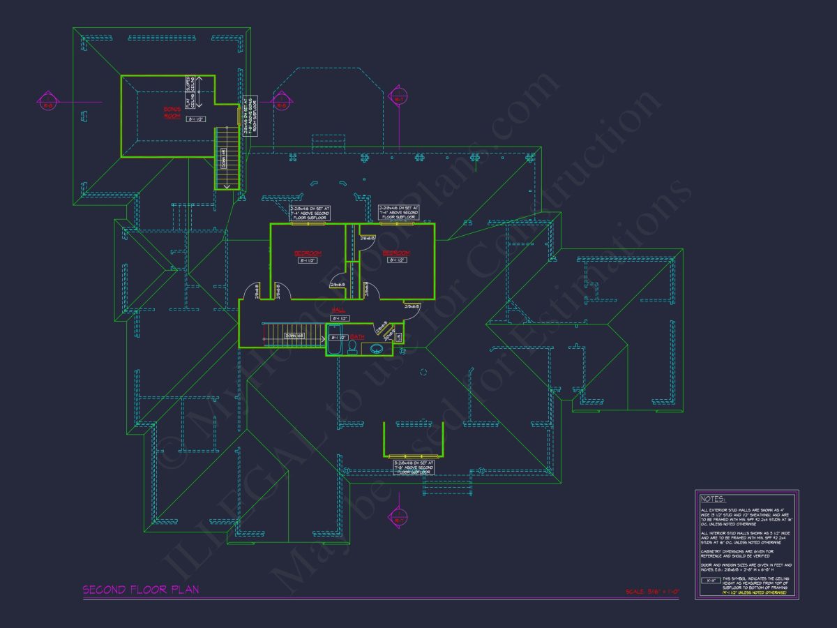 Elegant house Floor Plan: Blueprint Designs with CAD Architecture