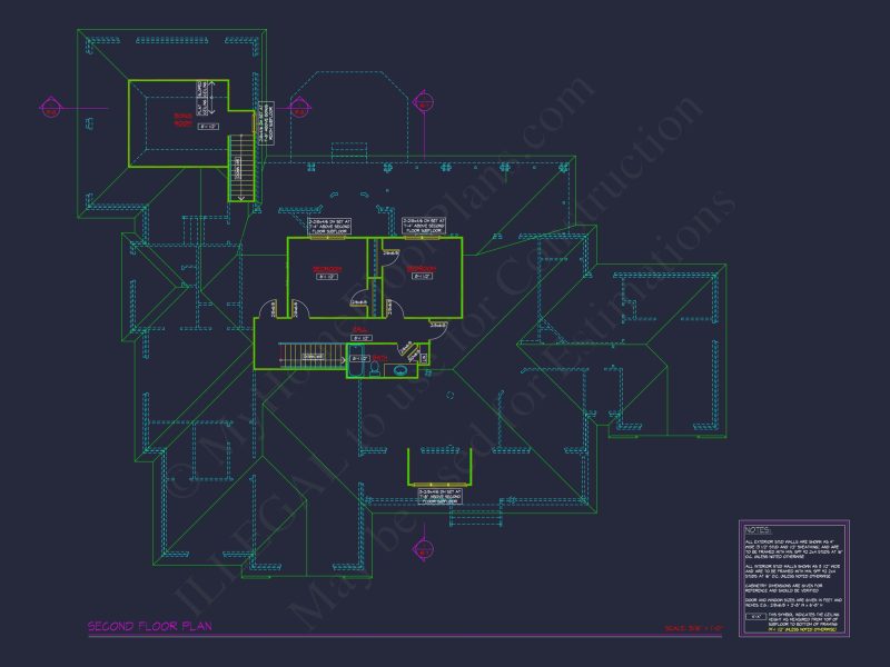 Elegant house Floor Plan: Blueprint Designs with CAD Architecture