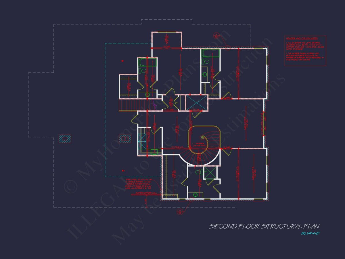 Elegant house Floor Plan Blueprint with French Country Designs