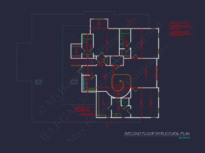 Elegant house Floor Plan Blueprint with French Country Designs