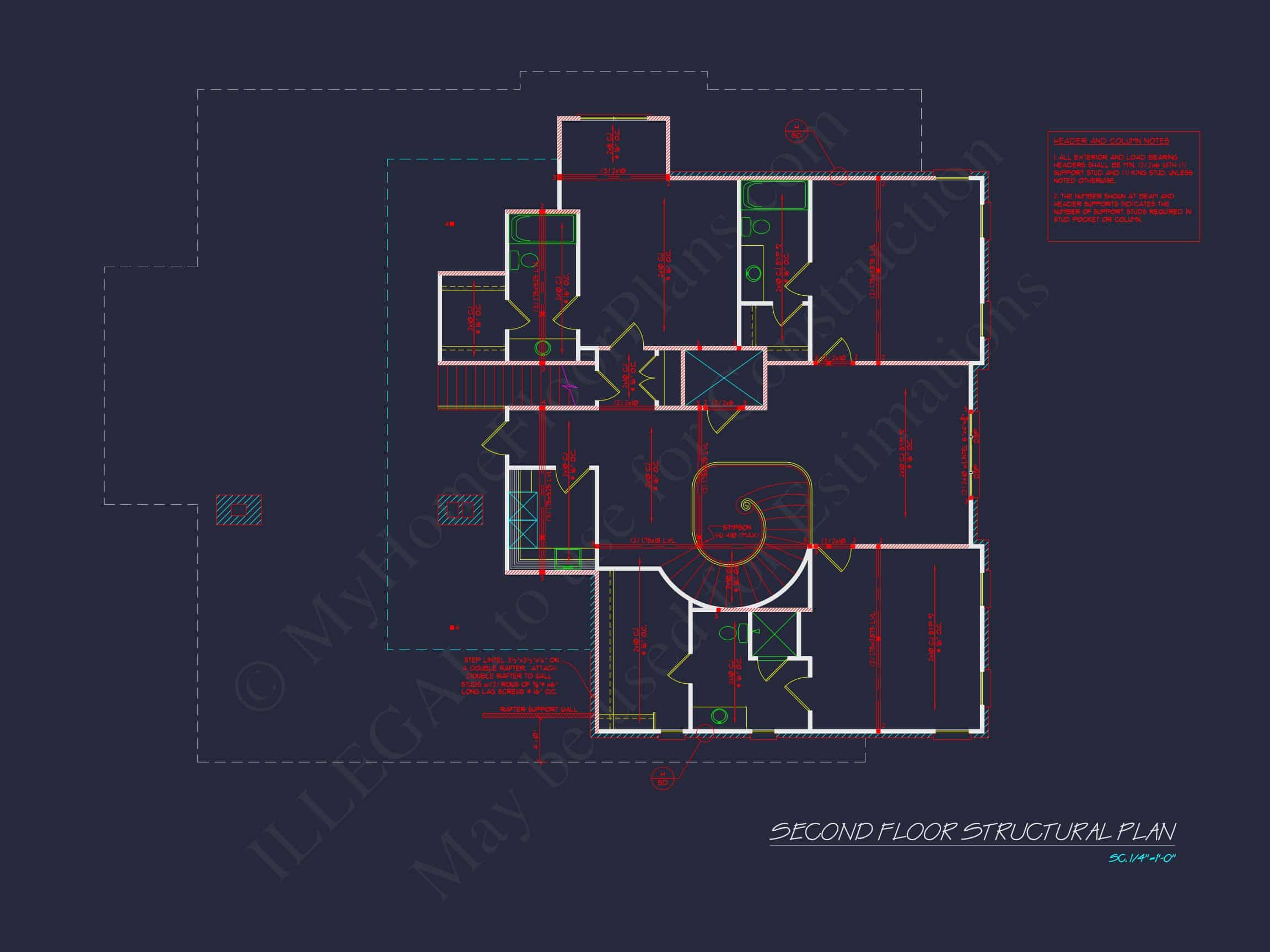 Elegant house Floor Plan Blueprint with French Country Designs