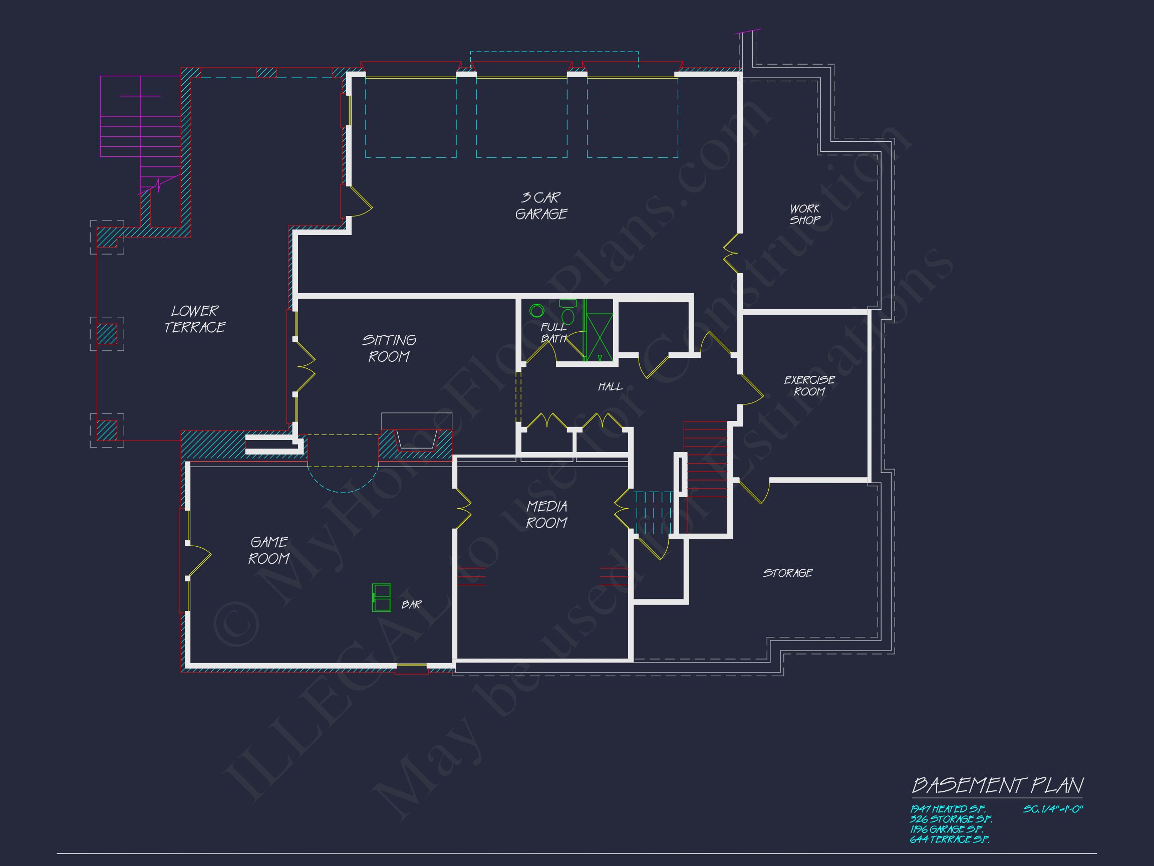 Elegant house Floor Plan Blueprint with French Country Designs
