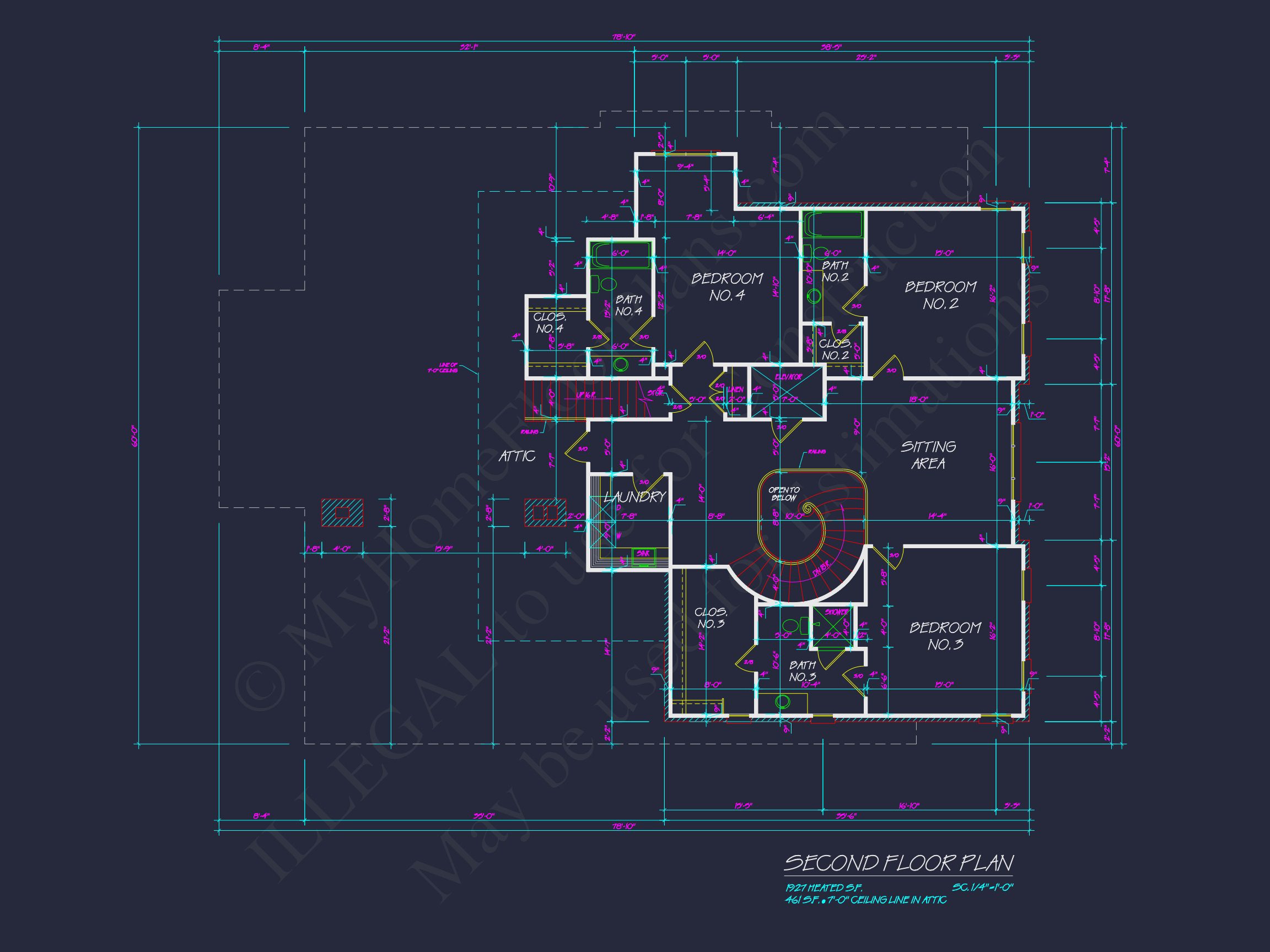 Elegant house Floor Plan Blueprint with French Country Designs