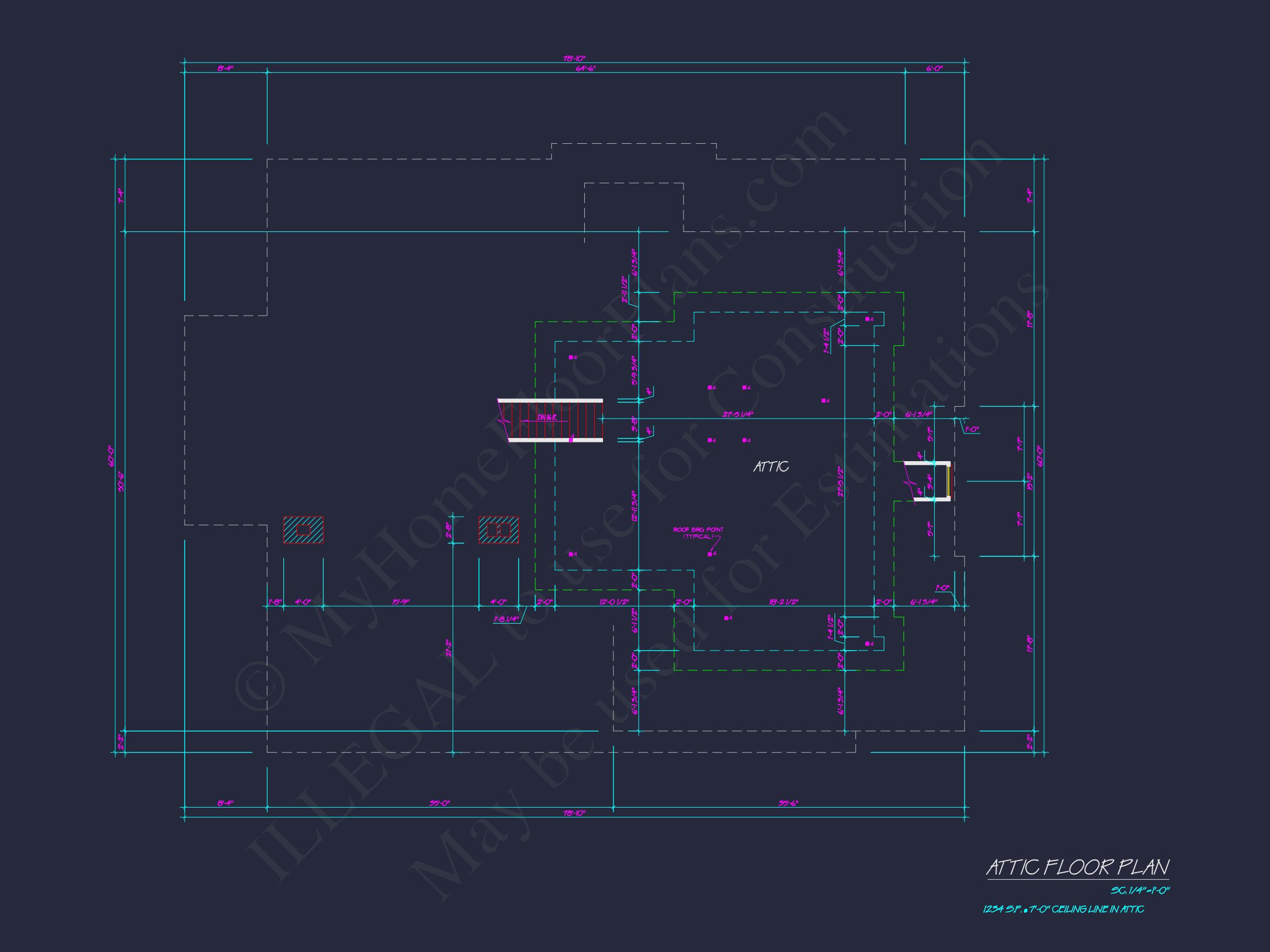 Elegant house Floor Plan Blueprint with French Country Designs