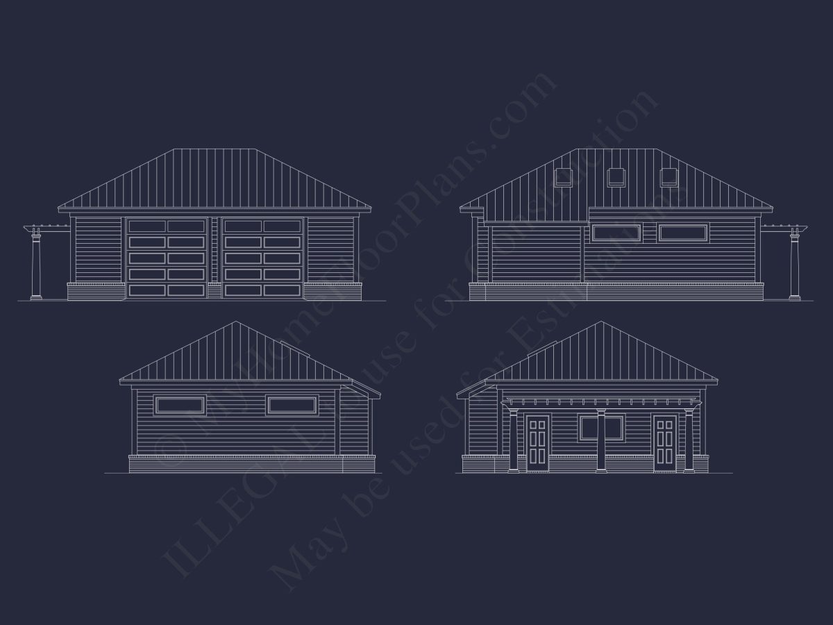 Elegant house Floor Plan CAD Design with 1.5-Story Blueprint