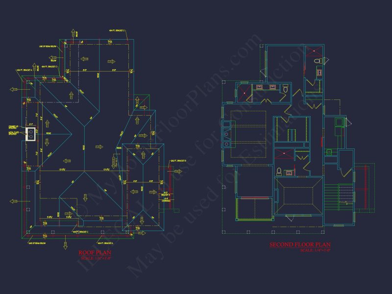 Elegant house Floor Plan: Coastal Blueprint with Architectural Designs