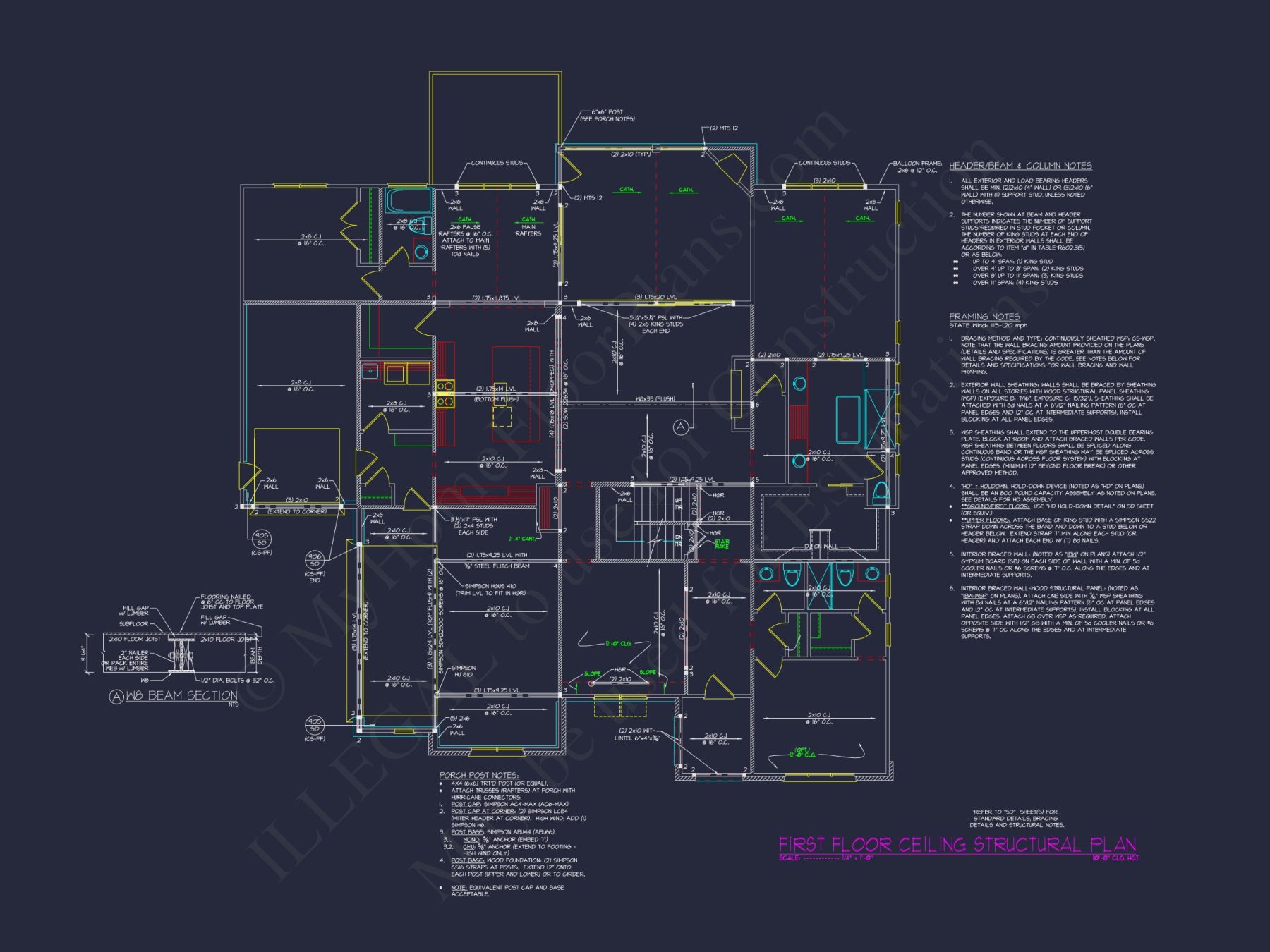 Elegant house Floor Plan Designs with Blueprint & CAD Details