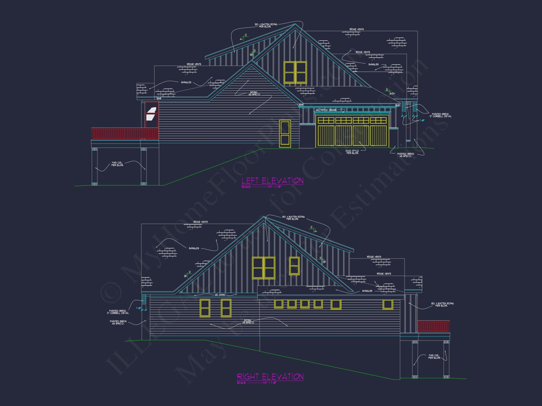 Elegant house Floor Plan Designs with Blueprint & CAD Details