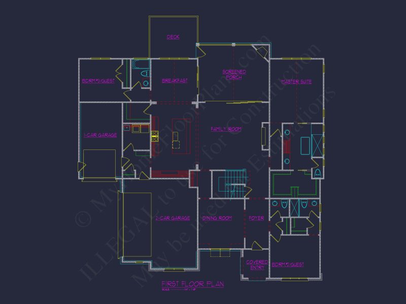Elegant house Floor Plan Designs with Blueprint & CAD Details