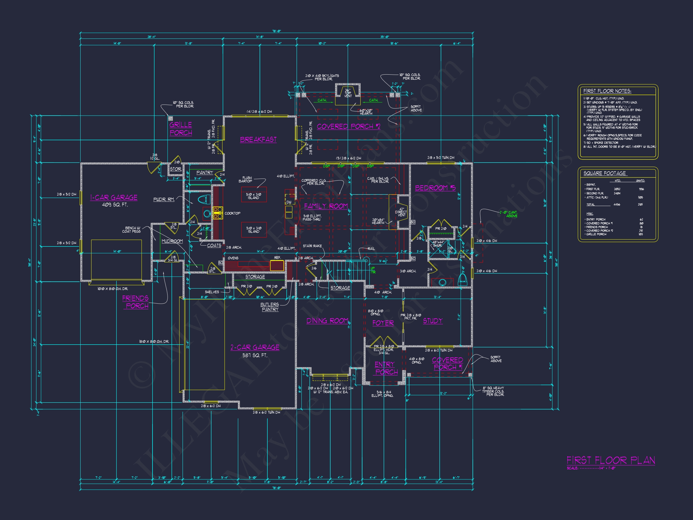 Elegant Home Floor Plan Featuring 3D CAD Architecture Designs