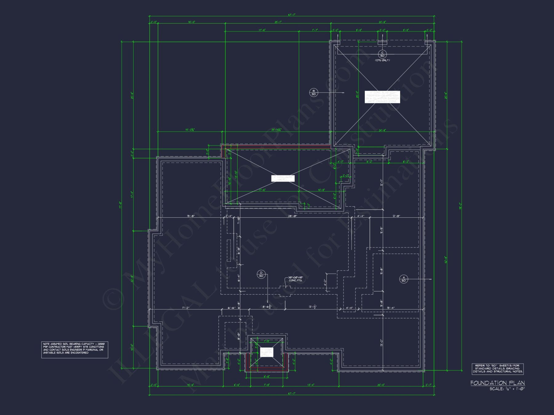French Country Ranch Design Blueprint