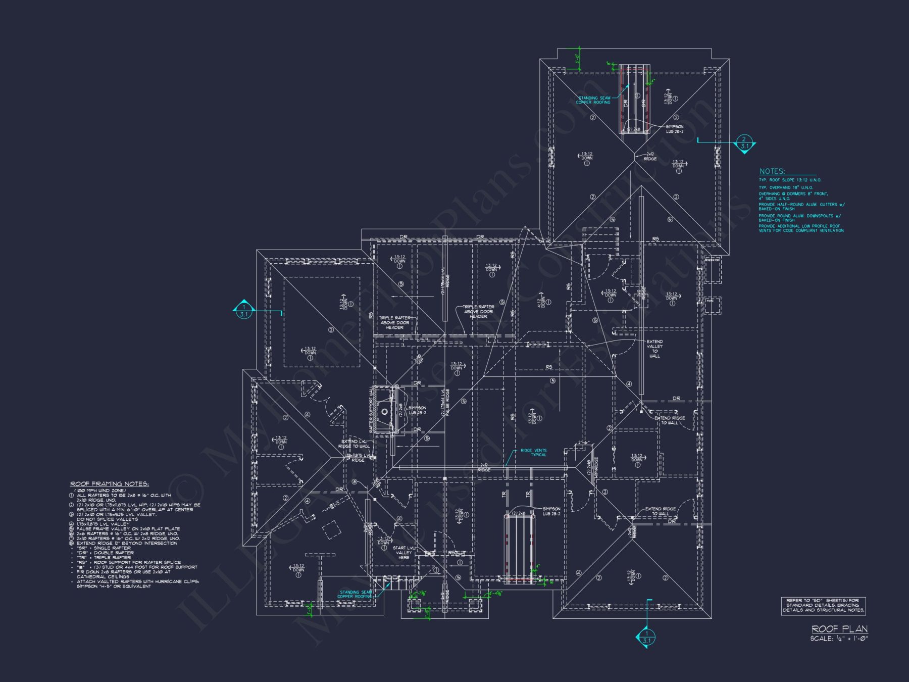 French Country Ranch Design Blueprint