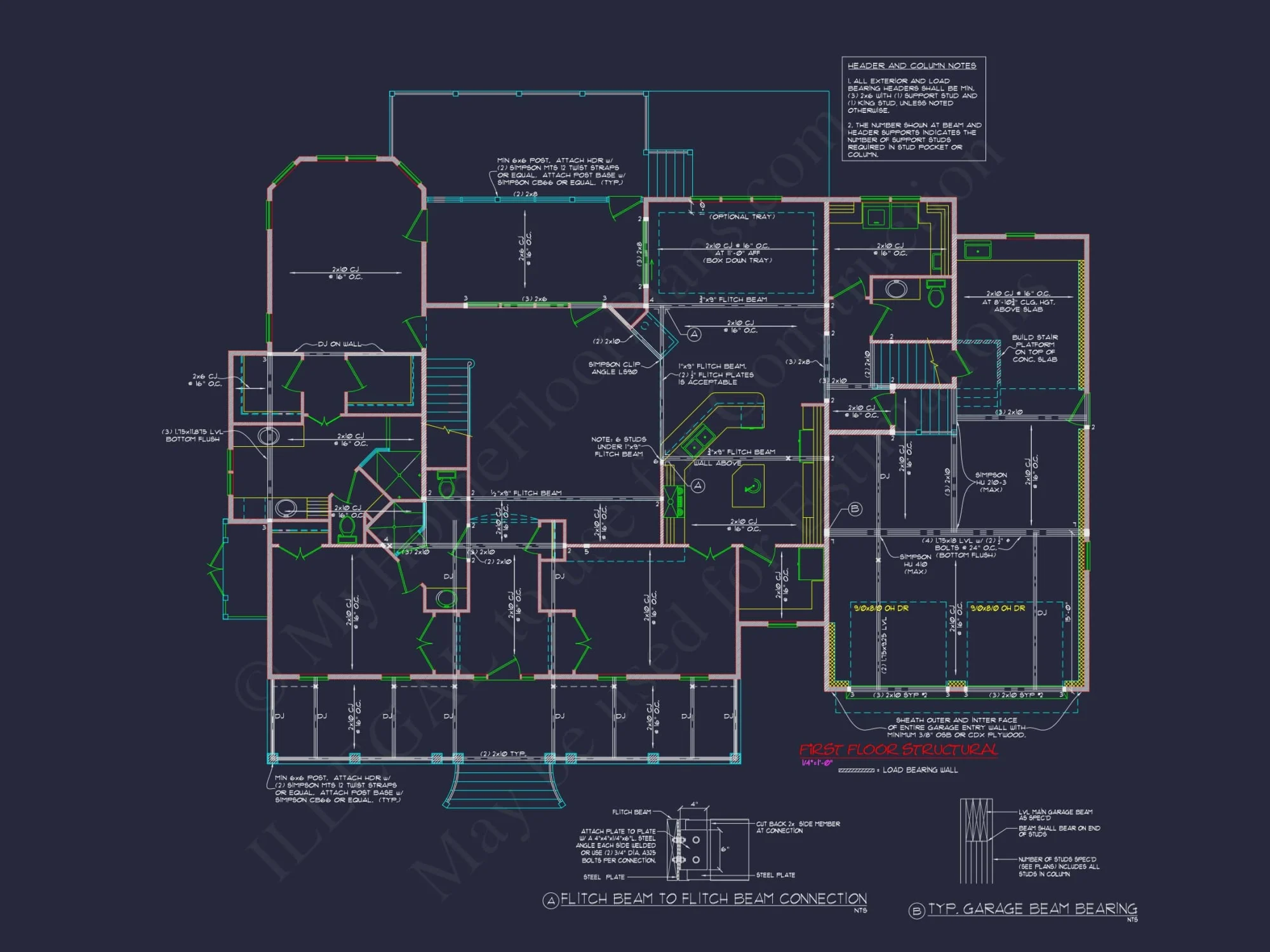 Elegant house Floor Plan featuring Southern Architecture and CAD Designs