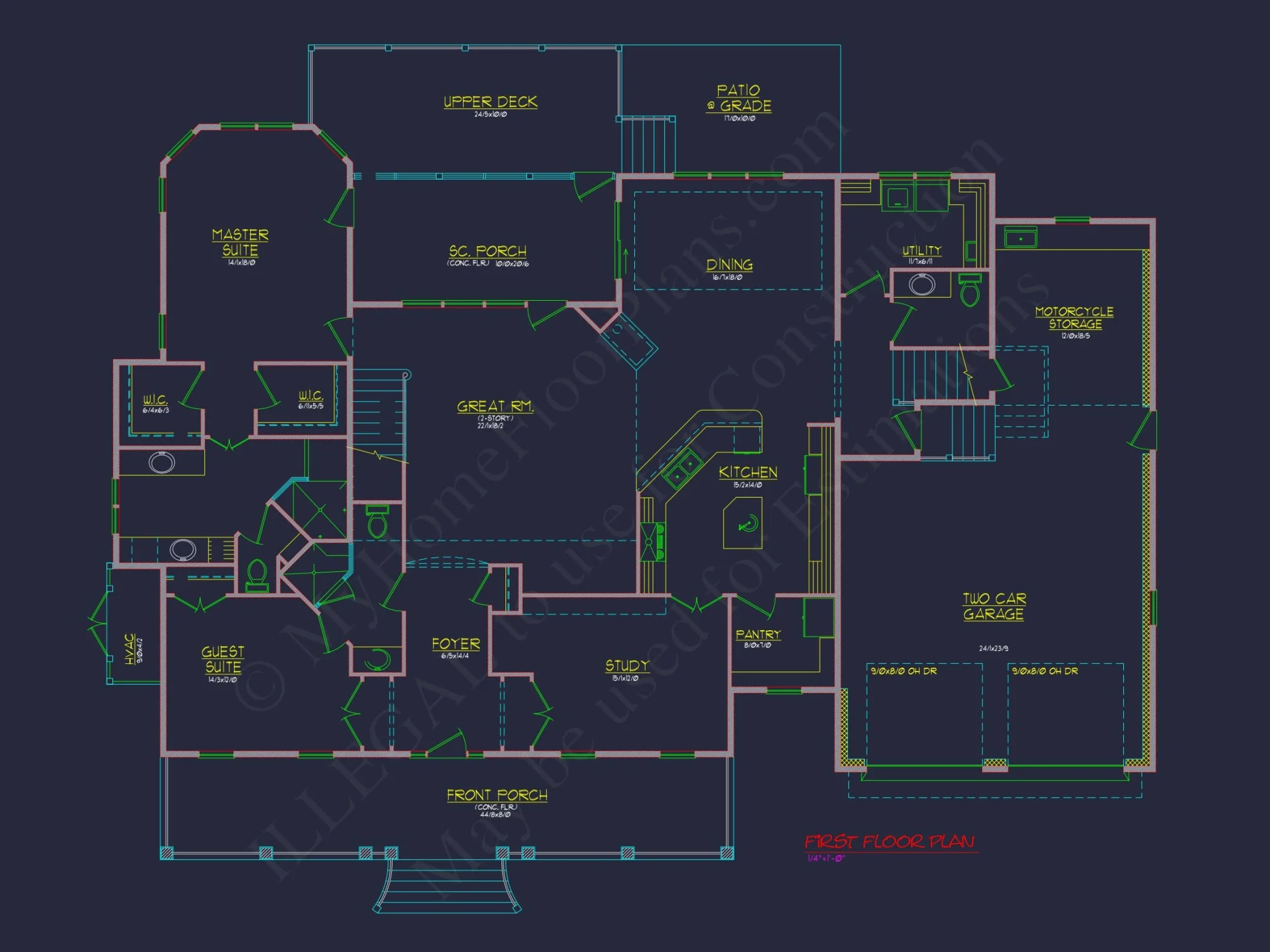 Elegant house Floor Plan featuring Southern Architecture and CAD Designs