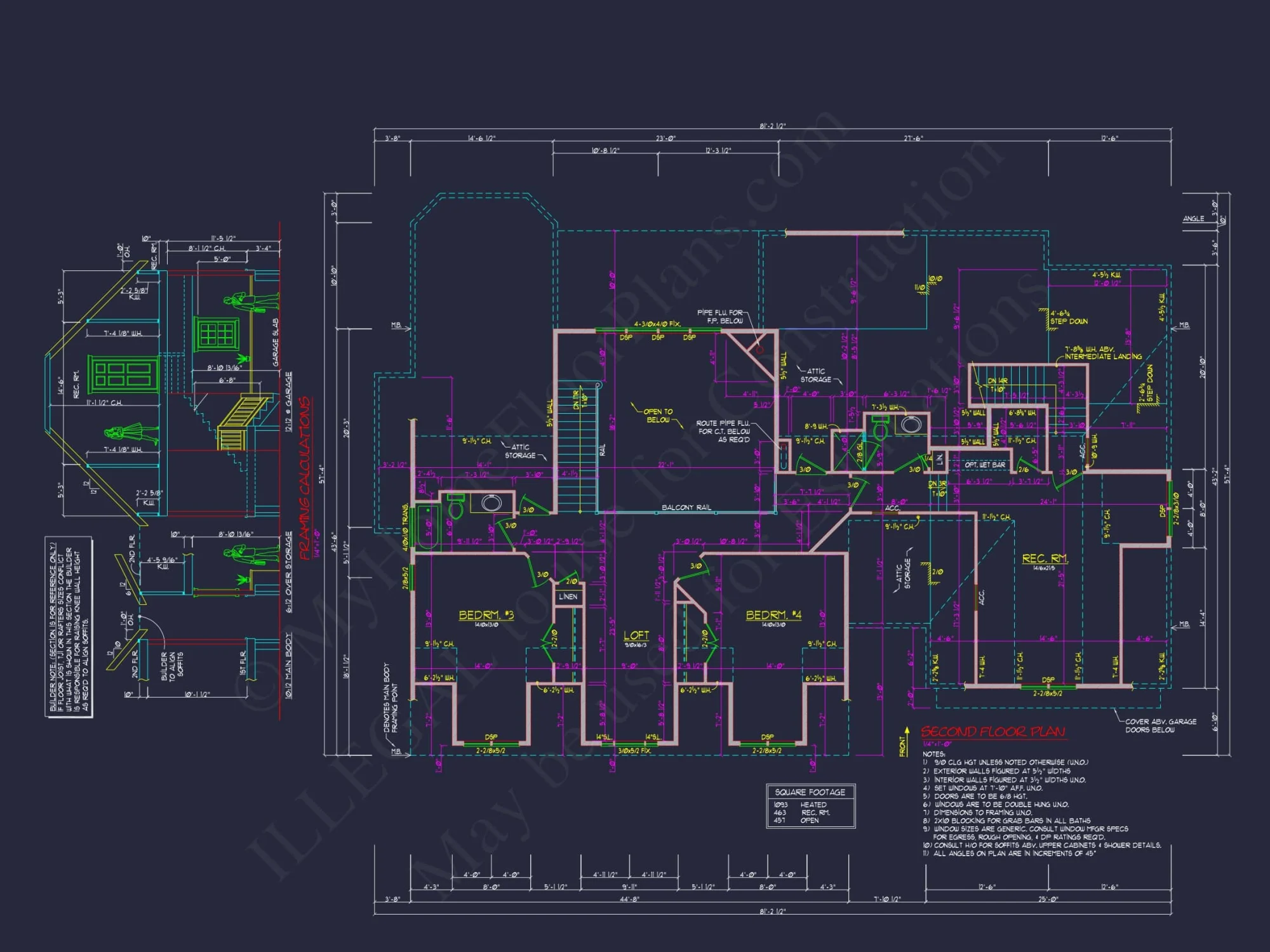 Elegant house Floor Plan featuring Southern Architecture and CAD Designs
