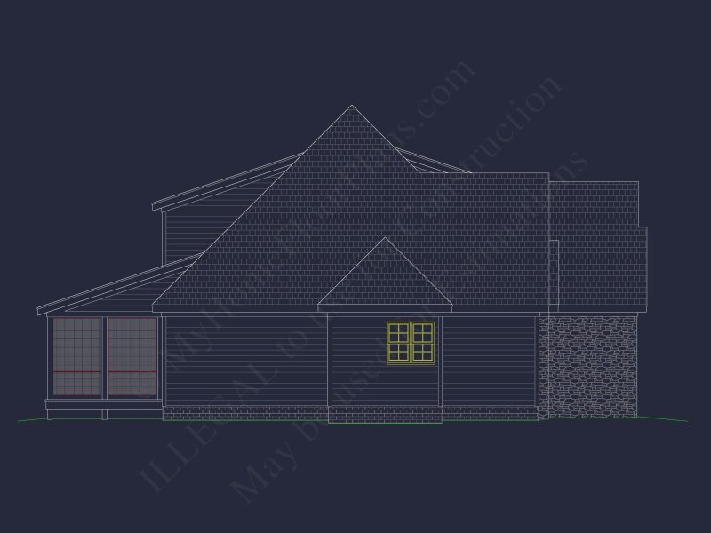 Elegant house Floor Plan for Architecture with CAD Designs