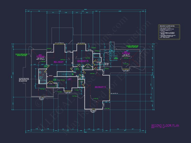 Elegant house Floor Plan for Architecture with CAD Designs