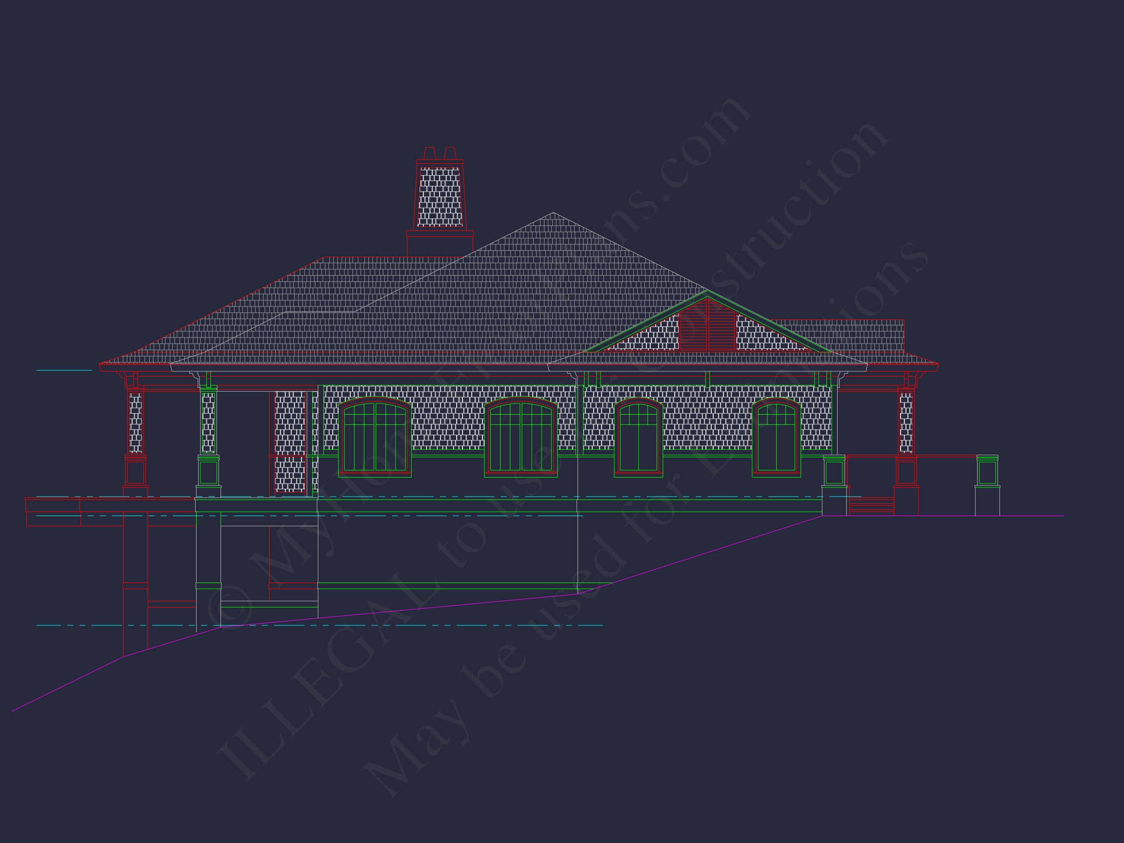 Elegant Home Floor Plan in CAD with Blueprint Designs