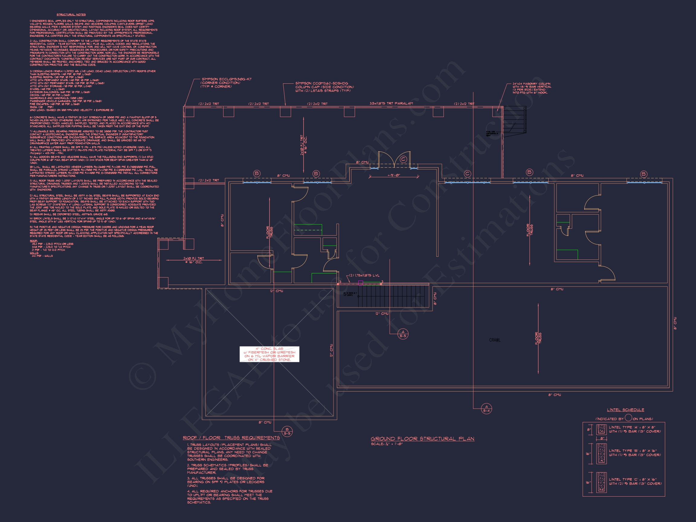 Elegant Home Floor Plan in CAD with Blueprint Designs