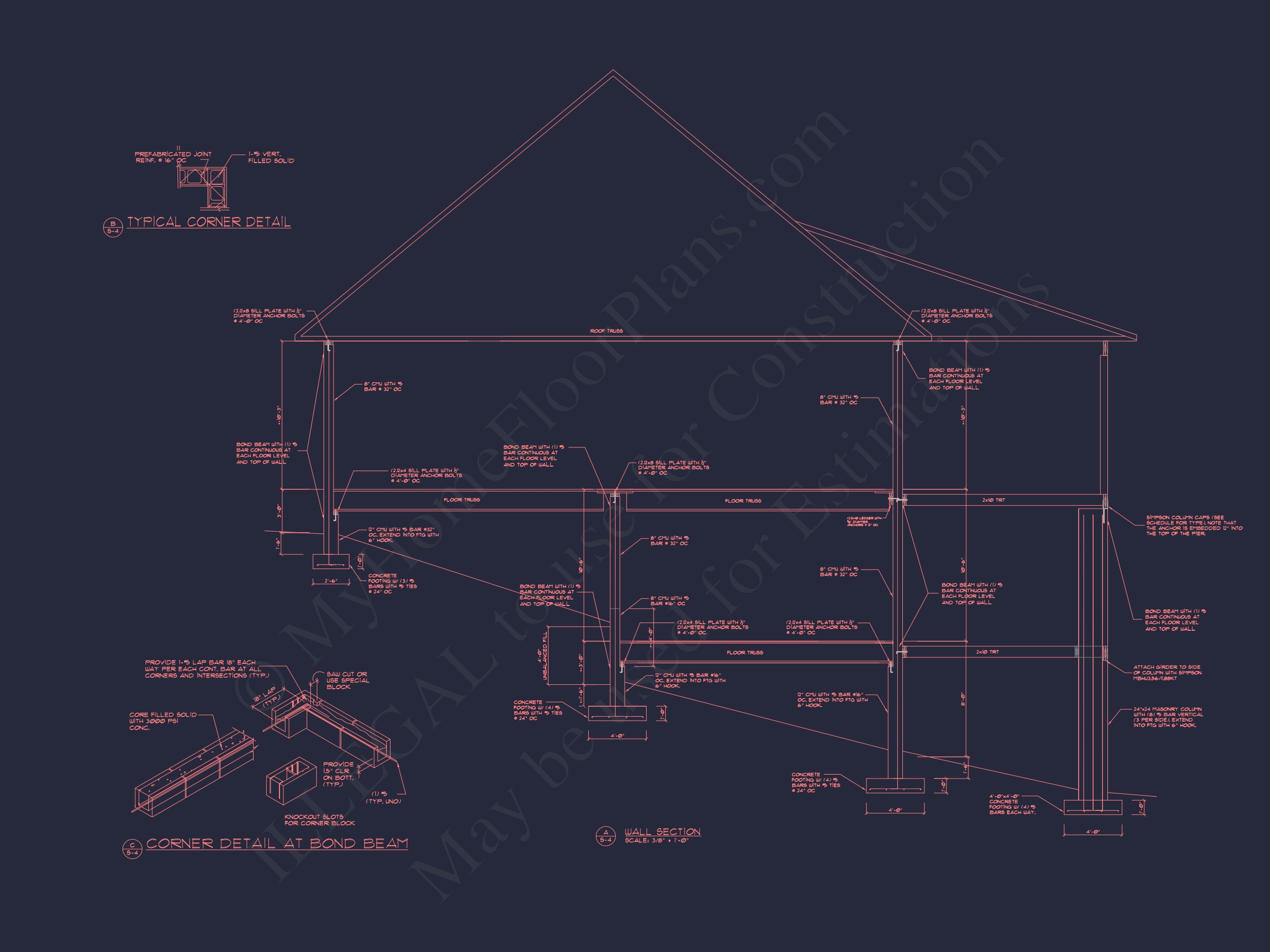 Elegant Home Floor Plan in CAD with Blueprint Designs