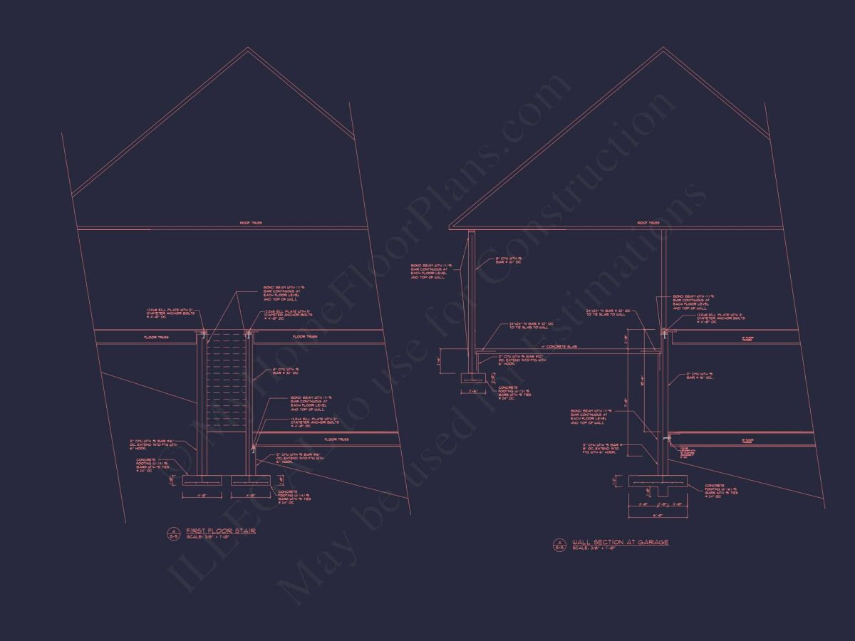 Elegant house Floor Plan in CAD with Blueprint Designs