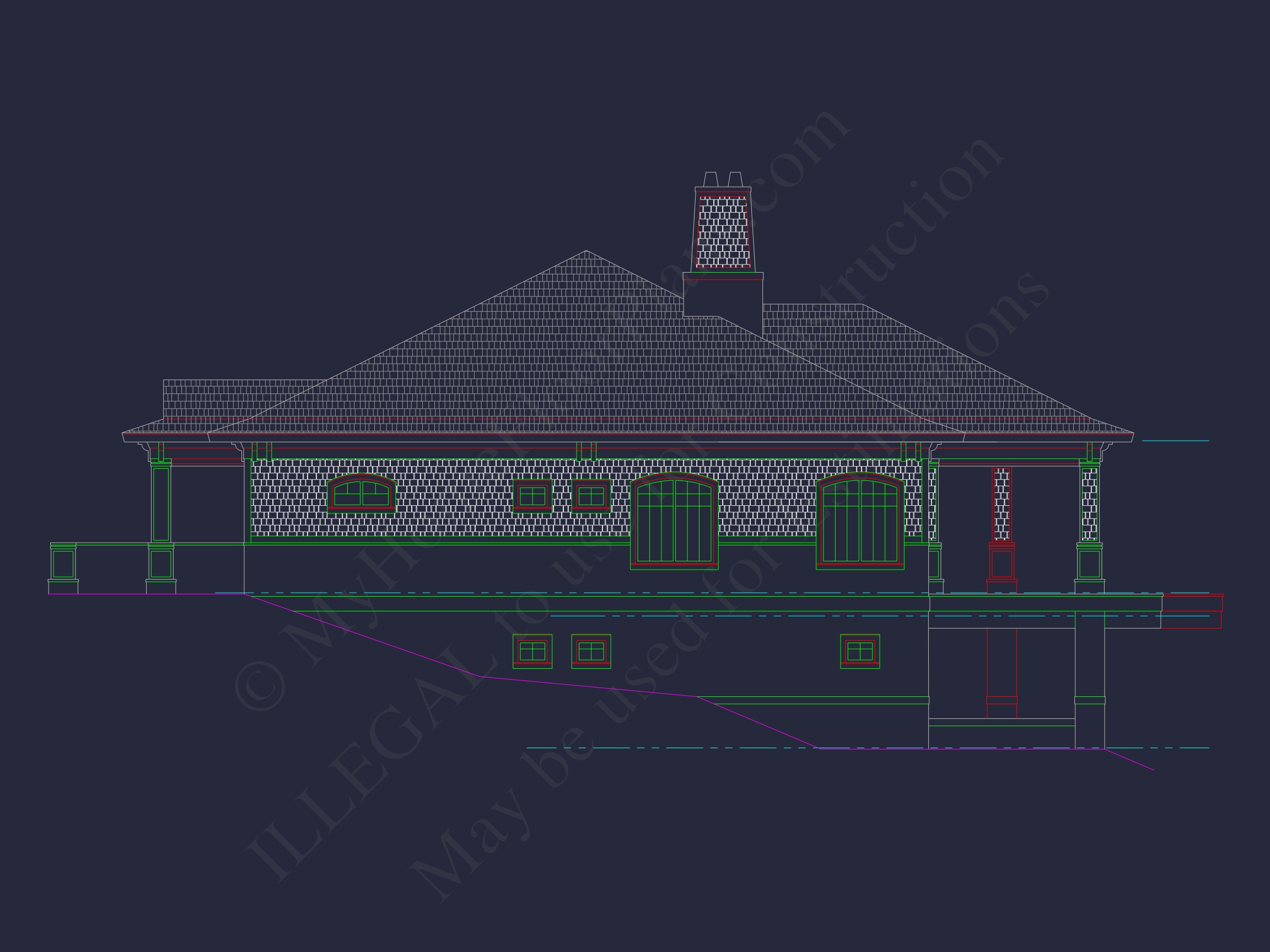 Elegant Home Floor Plan in CAD with Blueprint Designs