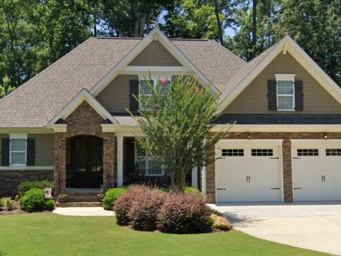 Elegant house Floor Plan with 2-Story Design & CAD Blueprint