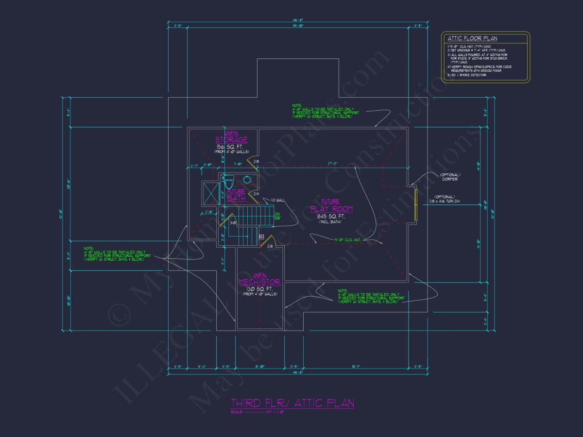 Elegant house Floor Plan with 2.5 Floors and CAD Designs