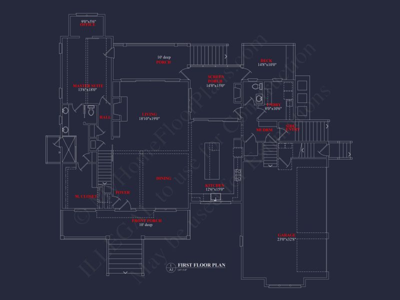 Elegant house Floor Plan with Architecture and CAD Designs