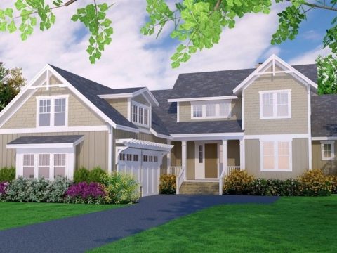 Elegant house Floor Plan with Blueprint & CAD Designs