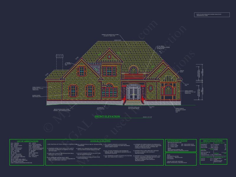Elegant house Floor Plan with CAD Architecture Designs