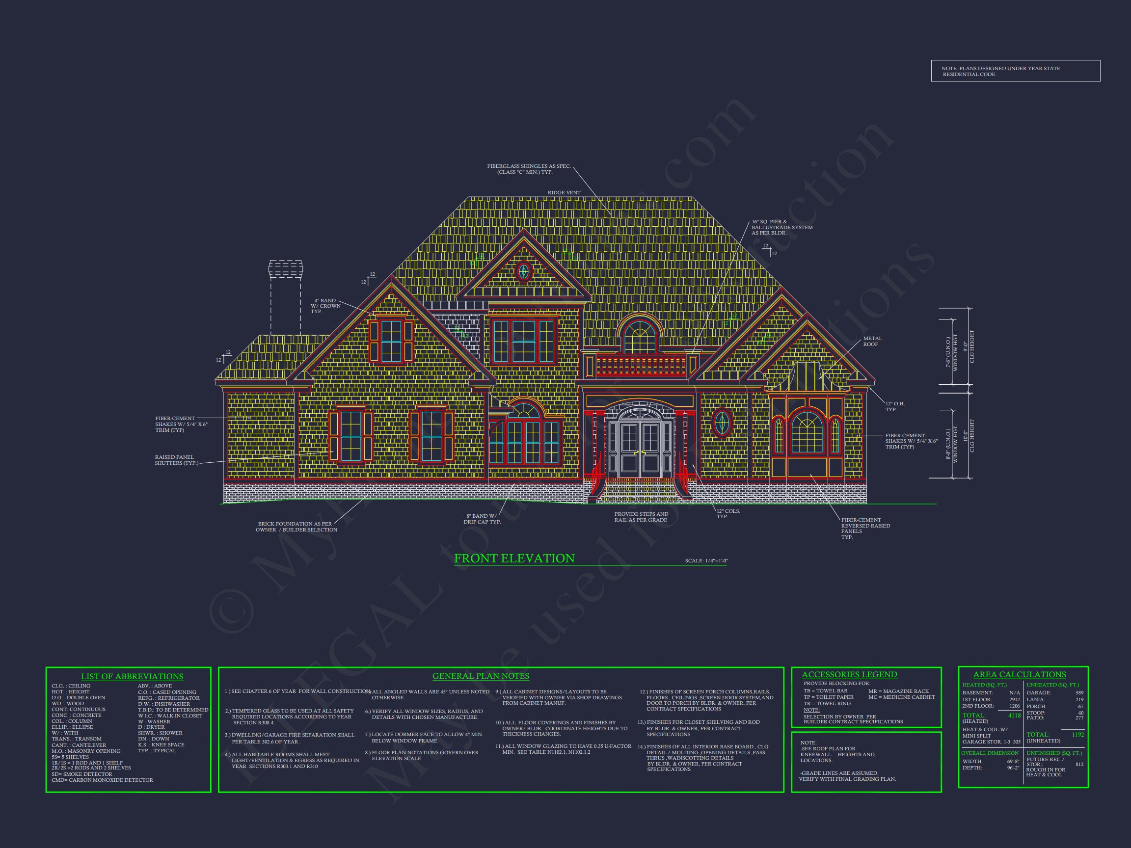 Elegant house Floor Plan with CAD Architecture Designs