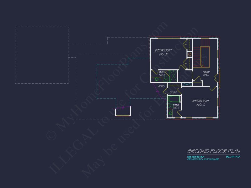 Elegant house Floor Plan with CAD Architecture Designs