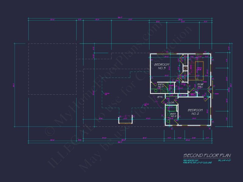 Elegant house Floor Plan with CAD Architecture Designs