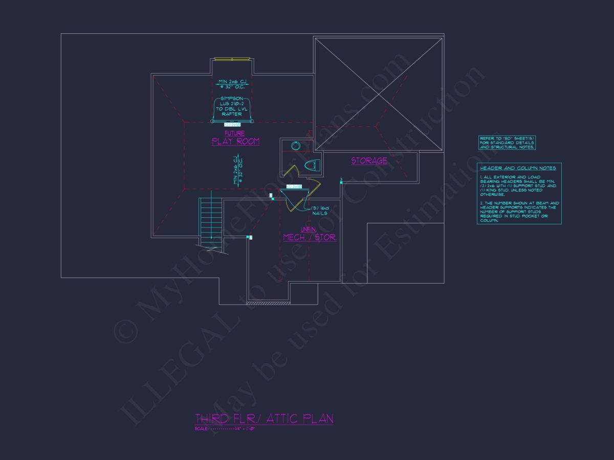 Elegant house Floor Plan with CAD Architecture and Designs