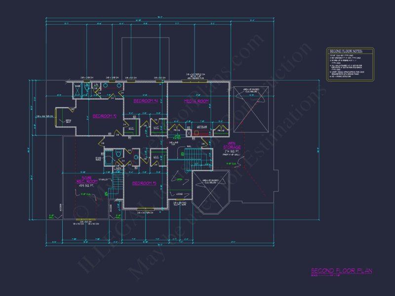 Elegant house Floor Plan with CAD Architecture and Designs