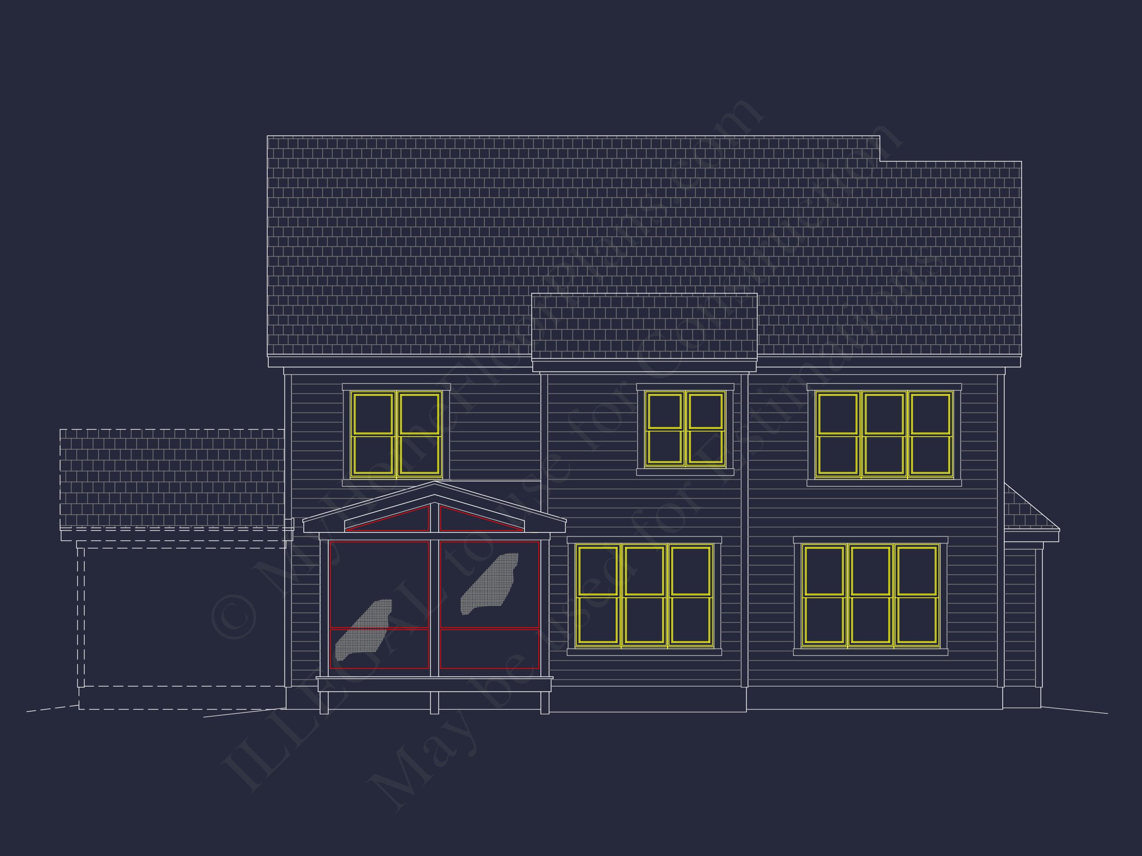 Elegant house Floor Plan with CAD Blueprint Designs