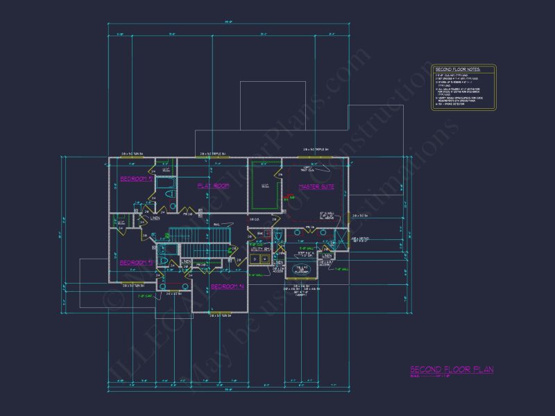 Elegant house Floor Plan with CAD Blueprints & Architectural Designs