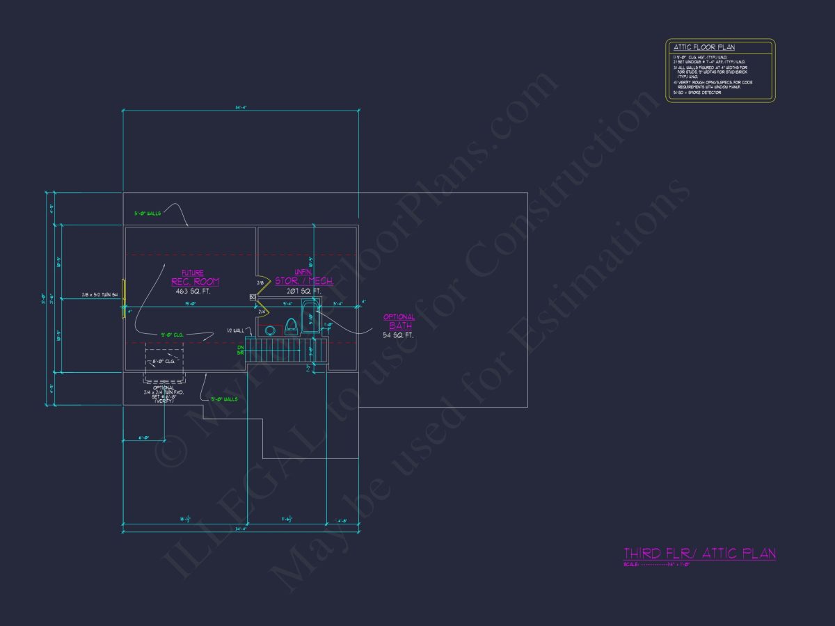 Elegant house Floor Plan with CAD Blueprints & Architectural Designs